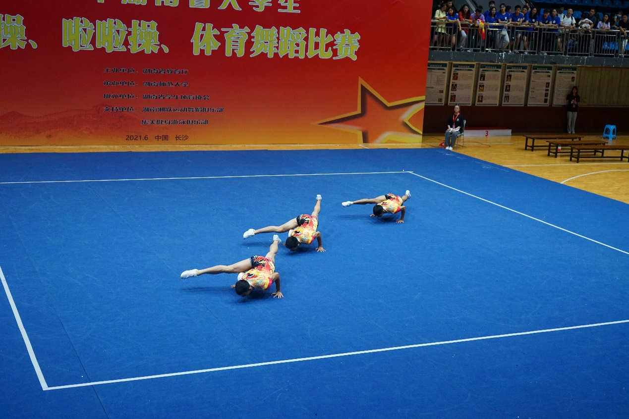 喜报!2021年湖南省大学生健美操,啦啦操比赛中我校健美操队喜获佳绩